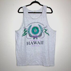 Vintage Single Stitch University Of Hawaii Fruit of the Loom XL Cotton Tank